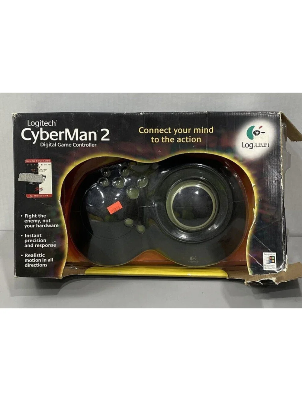 Logitech CyberMan 2 3D Digital Game Controller Model 1997 Vintage IOB RARE